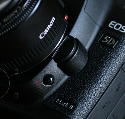 EOS 5D MarKIIの絞り込みボタン